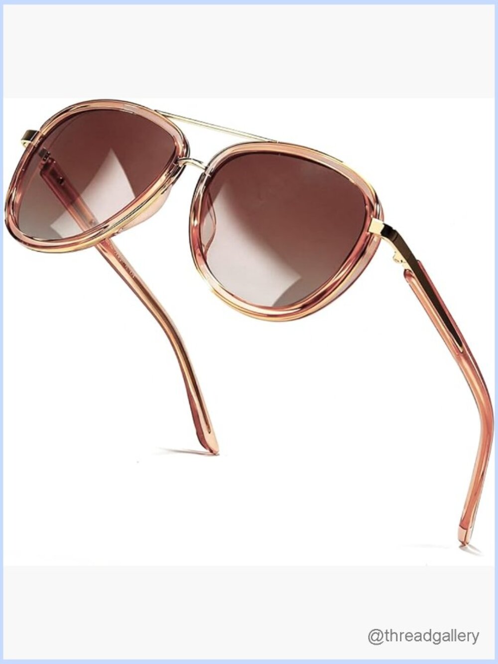 Polarized Aviator Sunglasses UV400 Protection TR90 Frame Classic Style